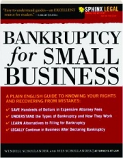 BANKRUPTCY FOR SMALL BUSINESS