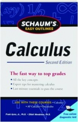 CALCULUS, SECOND EDITION: Schaum's Easy Outlines