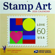 2025 UNITED STATES POSTAL SERVICE STAMP ART CALENDAR