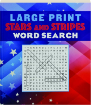 LARGE PRINT STARS AND STRIPES WORD SEARCH