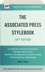 THE ASSOCIATED PRESS STYLEBOOK, 56TH EDITION, 2022-2024
