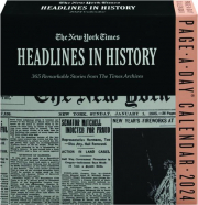 2024 NEW YORK TIMES HEADLINES IN HISTORY PAGE-A-DAY CALENDAR