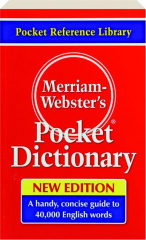MERRIAM-WEBSTER'S POCKET DICTIONARY