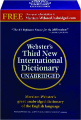 WEBSTER'S THIRD NEW INTERNATIONAL DICTIONARY