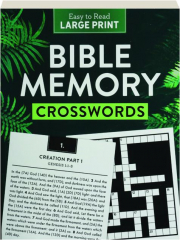 BIBLE MEMORY CROSSWORDS LARGE PRINT