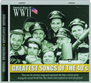 GREATEST SONGS OF THE 40'S