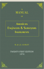 A MANUAL OF AMERICAN ENGINEERS & SURVEYORS INSTRUMENTS, TWENTY-FIRST EDITION 1874