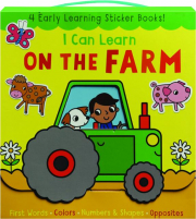 I CAN LEARN ON THE FARM: 4 Early Learning Sticker Books!