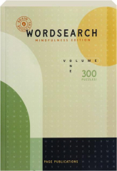 BRAIN BOOSTERS WORDSEARCH MINDFULNESS EDITION, VOLUME ONE