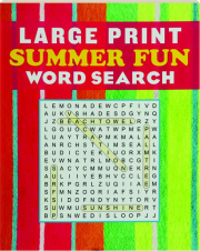 LARGE PRINT SUMMER FUN WORD SEARCH