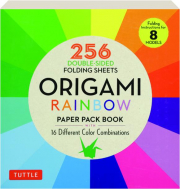 ORIGAMI RAINBOW PAPER PACK BOOK