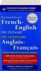MERRIAM-WEBSTER'S FRENCH-ENGLISH DICTIONARY