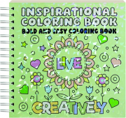 INSPIRATIONAL BOLD AND EASY COLORING BOOK