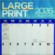 2026 LARGE PRINT CALENDAR