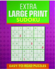 EXTRA LARGE PRINT SUDOKU