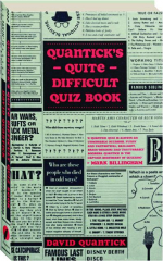 QUANTICK'S QUITE DIFFICULT QUIZ BOOK