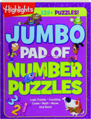 JUMBO PAD OF NUMBER PUZZLES