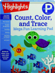 PRESCHOOL COUNT, COLOR, TRACE MEGA FUN LEARNING PAD