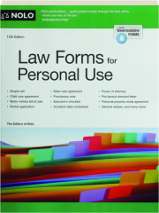 LAW FORMS FOR PERSONAL USE, 13TH EDITION