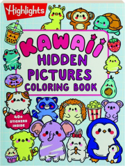 KAWAII HIDDEN PICTURES COLORING BOOK
