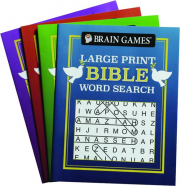 BRAIN GAMES BIBLE WORD SEARCH, 4 BOOKS