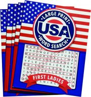 LARGE PRINT USA WORD SEARCH, 5 BOOKS