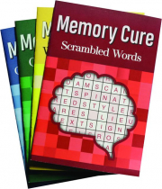MEMORY CURE PUZZLES, 4 BOOKS