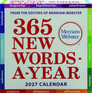 2027 MERRIAM-WEBSTER'S 365 NEW WORDS-A-YEAR CALENDAR