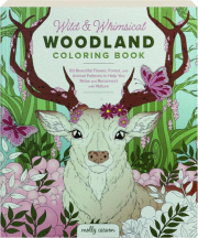 WILD & WHIMSICAL WOODLAND COLORING BOOK cover