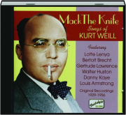 MACK THE KNIFE: Songs of Kurt Weill cover
