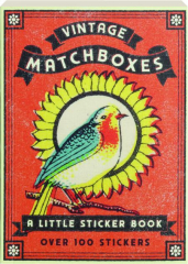 VINTAGE MATCHBOXES: A Little Sticker Book cover