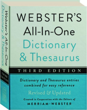 WEBSTER'S ALL-IN-ONE DICTIONARY & THESAURUS, THIRD EDITION cover