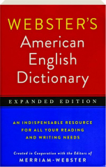 WEBSTER'S AMERICAN ENGLISH DICTIONARY cover
