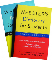 WEBSTER'S DICTIONARY & THESAURUS SET FOR STUDENTS
