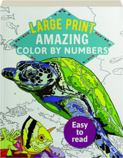 AMAZING COLOR BY NUMBERS LARGE PRINT