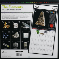 2022 The Elements 16-Month Calendar - Hamiltonbook.com