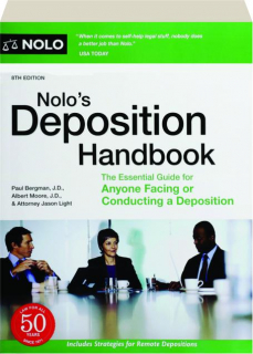 NOLO'S DEPOSITION HANDBOOK, 8TH EDITION