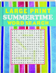 LARGE PRINT SUMMERTIME WORD SEARCH