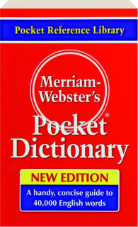 MERRIAM-WEBSTER'S POCKET DICTIONARY