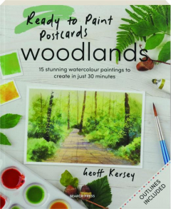 READY TO PAINT POSTCARDS: Woodlands