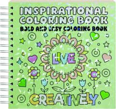 INSPIRATIONAL BOLD AND EASY COLORING BOOK