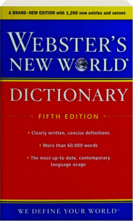 WEBSTER'S NEW WORLD DICTIONARY, FIFTH EDITION