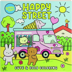 HAPPY STREET: Cute & Bold Coloring Book