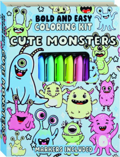CUTE MONSTERS BOLD AND EASY COLORING KIT