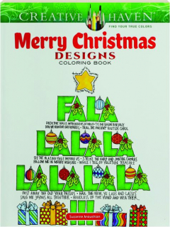 CREATIVE HAVEN MERRY CHRISTMAS DESIGNS COLORING BOOK