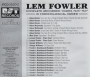 LEM FOWLER, 1923-1927 - Thumb 2