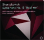 SHOSTAKOVICH: Symphony No. 13 - Thumb 1