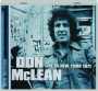 DON MCLEAN: Live in New York 1971 - Thumb 1
