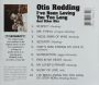 OTIS REDDING: I've Been Loving You Too Long and Other Hits - Thumb 2