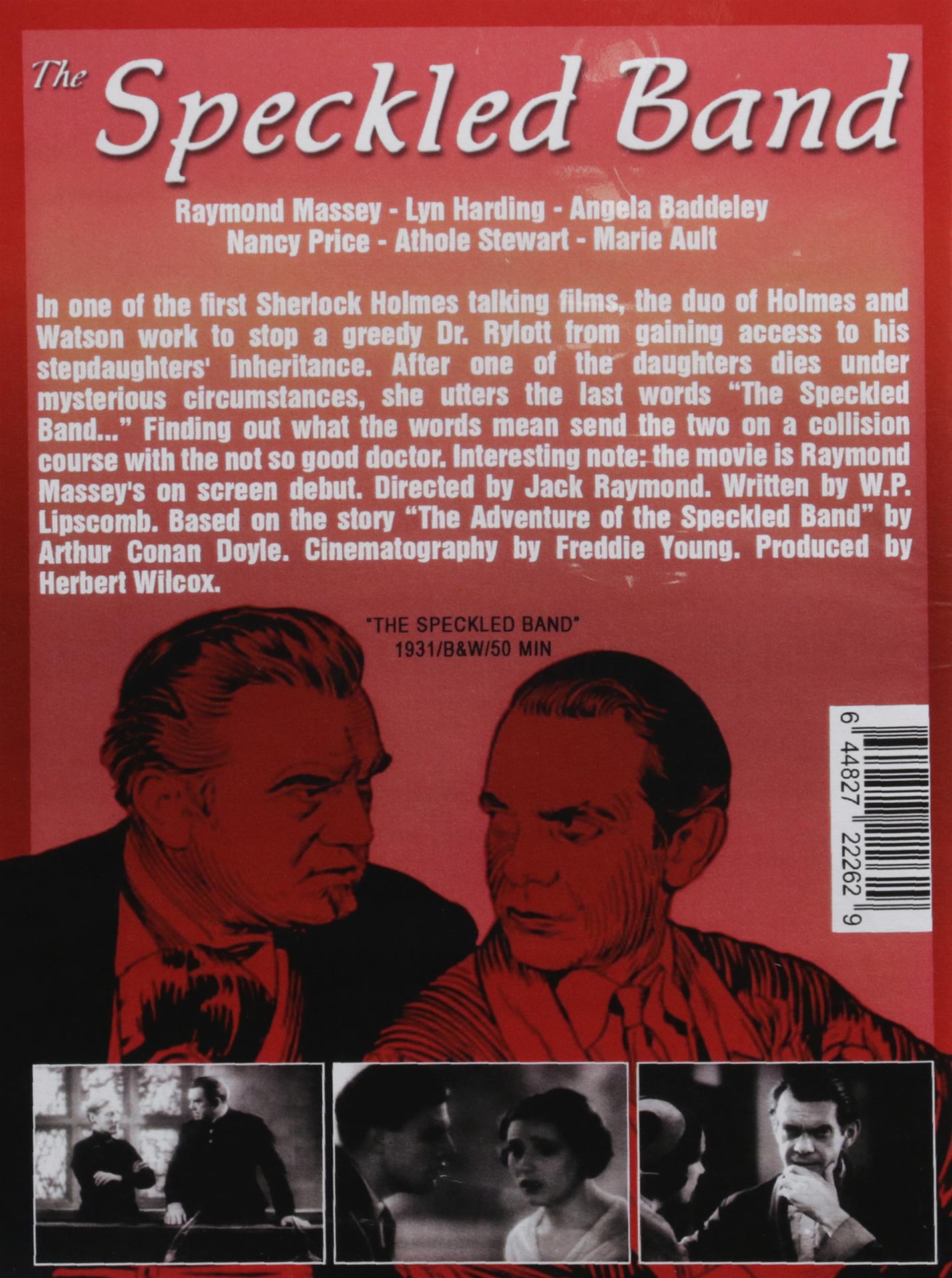 The speckled band worksheet picture